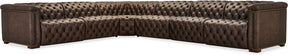 Savion Deux 6-Seat Power Reclining Sectional West Saddlewood Leather – Hooker Furniture - sold by Home Elegance USA