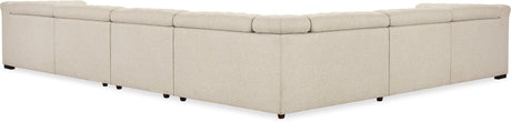 Savion Deux 6-Seat Power Reclining Sectional Aries Beach Fabric – Hooker Furniture (4-PWR) - sold by Home Elegance USA