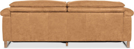 Jericho Power Sofa with Power Headrest Dallas Toffee Leather – Hooker Furniture - sold by Home Elegance USA