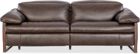 Jericho Power Sofa with Power Headrest Dallas Americano Leather – Hooker Furniture - sold by Home Elegance USA