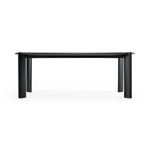 Steven - Modern Black Oval Dining Table - View Image 1