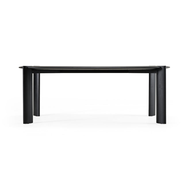 Steven - Modern Black Oval Dining Table - View Image 1