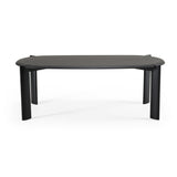 Steven - Modern Black Oval Dining Table - View Image 1