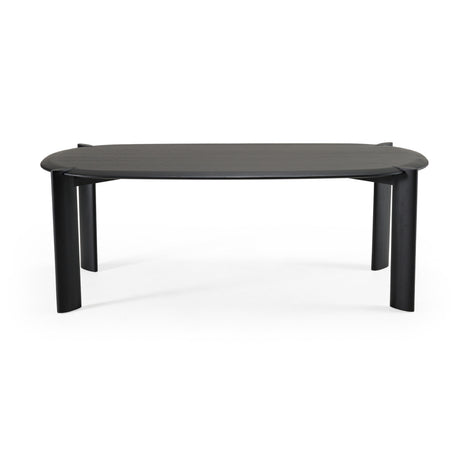 Steven - Modern Black Oval Dining Table - View Image 1