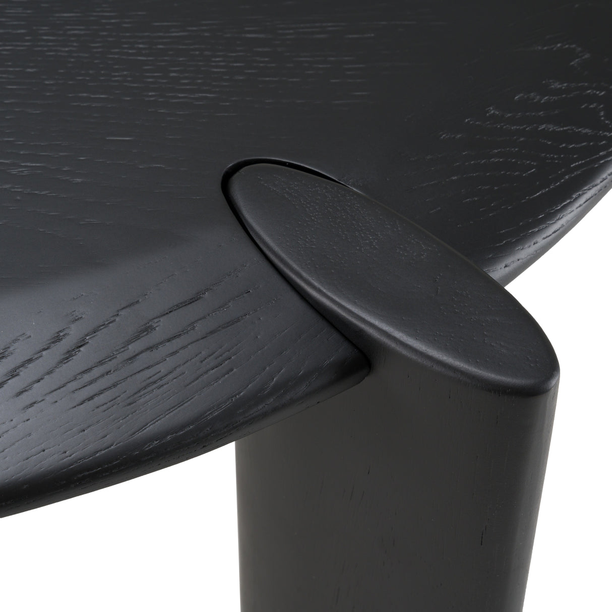 Steven - Modern Black Oval Dining Table - View Image 1