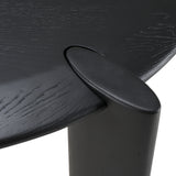 Steven - Modern Black Oval Dining Table - View Image 1