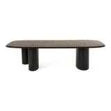 Modrest Summit - Modern 118" Black Ash Dining Table