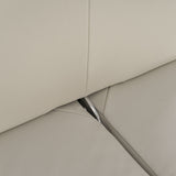 Lamod Italia Sunset - Contemporary Italian Grey Leather Right Facing Sectional Sofa