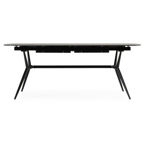 Modrest Suzie - Modern Ceramic + Black Ash Extendable Dining Table