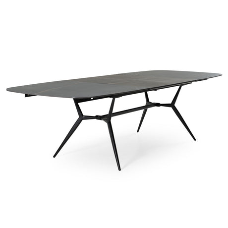 Modrest Suzie - Modern Ceramic + Black Ash Extendable Dining Table