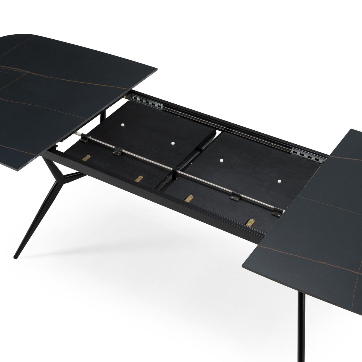 Modrest Suzie - Modern Ceramic + Black Ash Extendable Dining Table