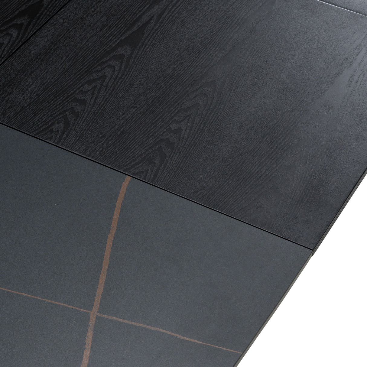Modrest Suzie - Modern Ceramic + Black Ash Extendable Dining Table