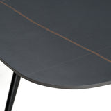 Modrest Suzie - Modern Ceramic + Black Ash Extendable Dining Table