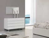 Lyrica - White Leatherette With Crystals Bed - View Image 1