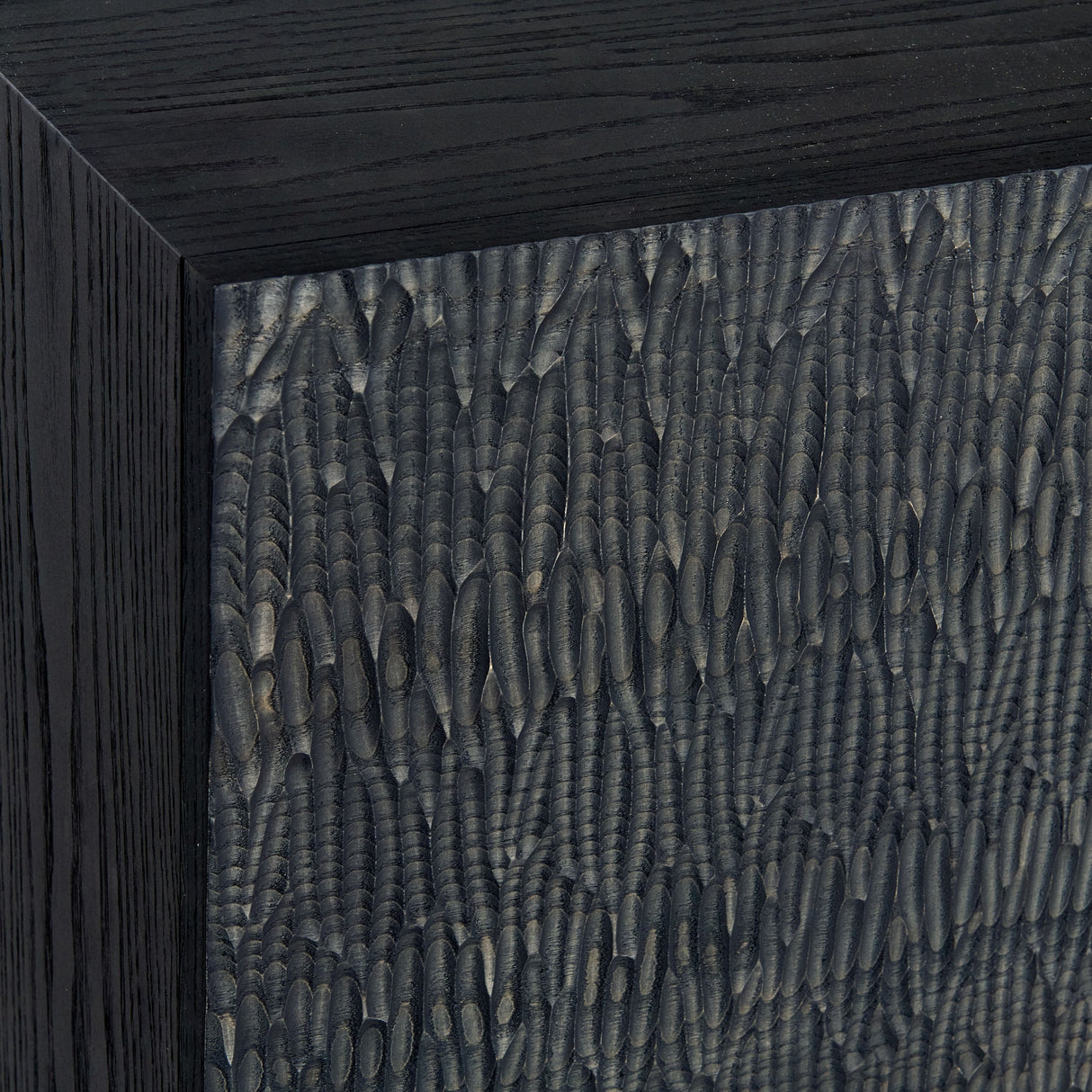 Modrest Tasha - Modern Black Ash + Brushed Gold Buffet