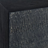 Modrest Tasha - Modern Black Ash + Brushed Gold Buffet