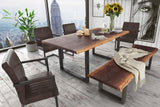 Taylor Large 87" Modern Live Edge Wood Dining Table - View Image 1