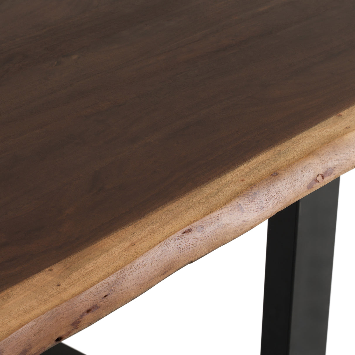 Taylor Large 87" Modern Live Edge Wood Dining Table - View Image 1