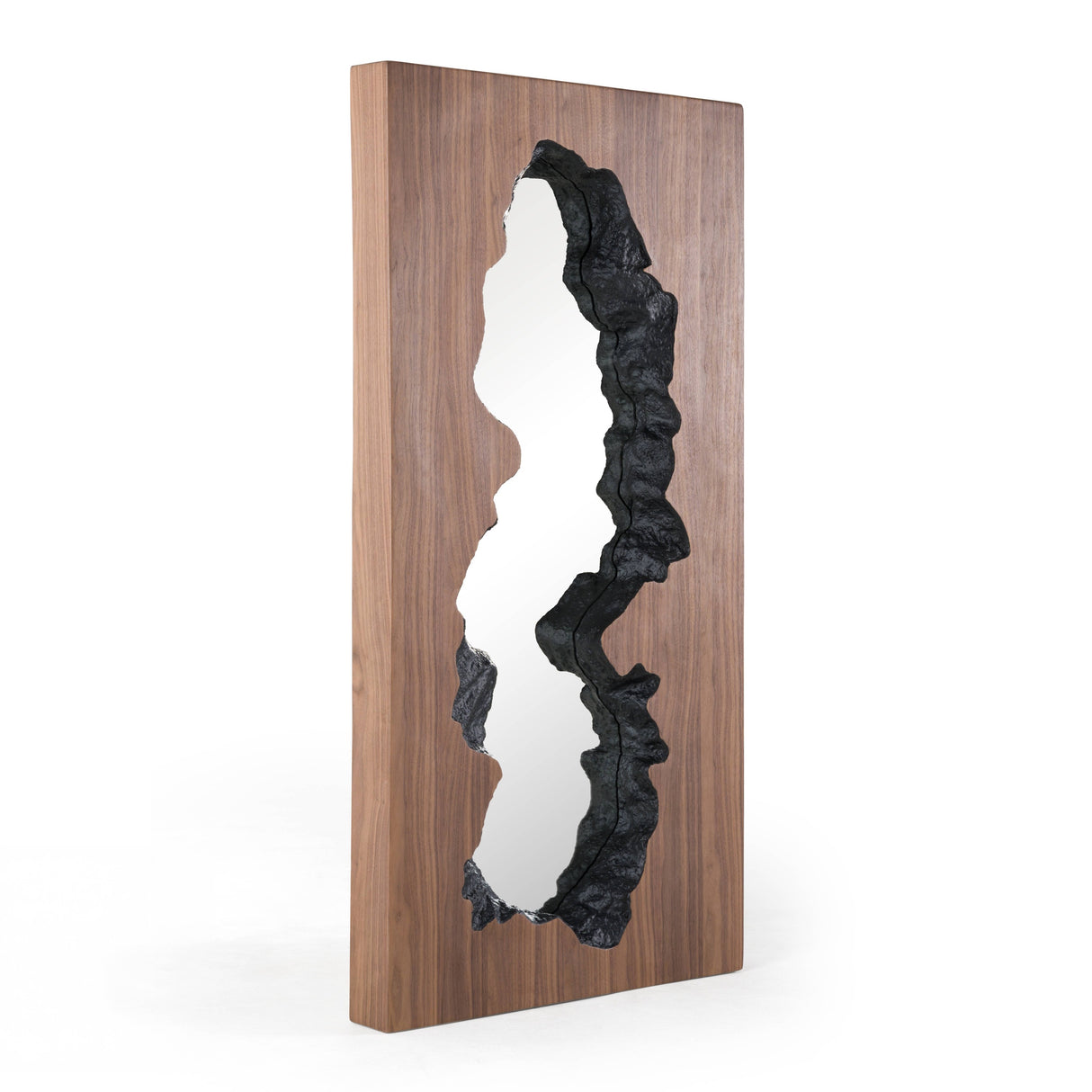 Timber - Modern Walnut Leaning Floor Mirror - View Image 1