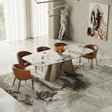 Paulsen - Modern Ceramic + Brass Dining Table - View Image 1