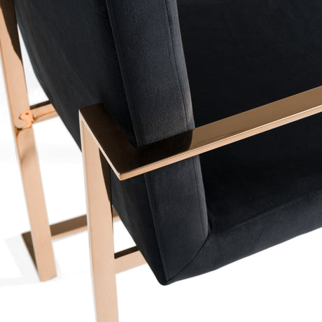Cartier Black Glass & Rose Gold Dining Table Set – VIG Furniture - sold by Home Elegance USA