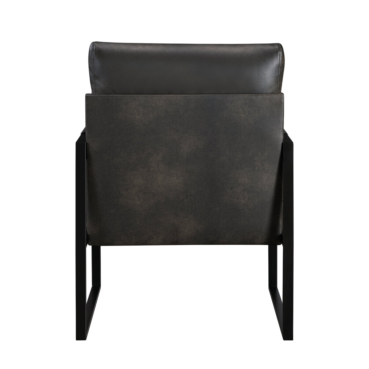 Trent Accent Chair Dark Gray back view - Homelegance