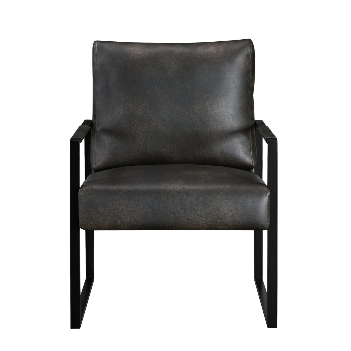 Trent Accent Chair Dark Gray front view - Homelegance