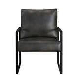 Trent Accent Chair Dark Gray front view - Homelegance
