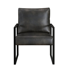 Trent Accent Chair Dark Gray front view - Homelegance