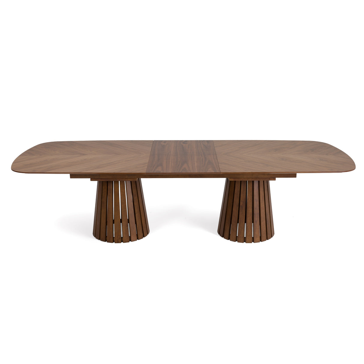 Truman - Mid-Century Modern Walnut Extendable Dining Table - View Image 1