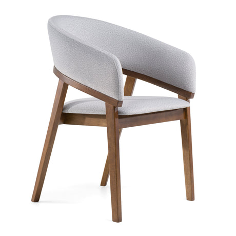 Truman - Mid-Century Modern Walnut Extendable Dining Table + 8 Chairs Set - View Image 1