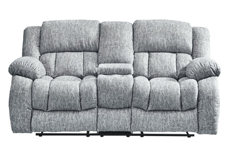 U250 Grey Console Reclining Loveseat | Global Furniture USA
