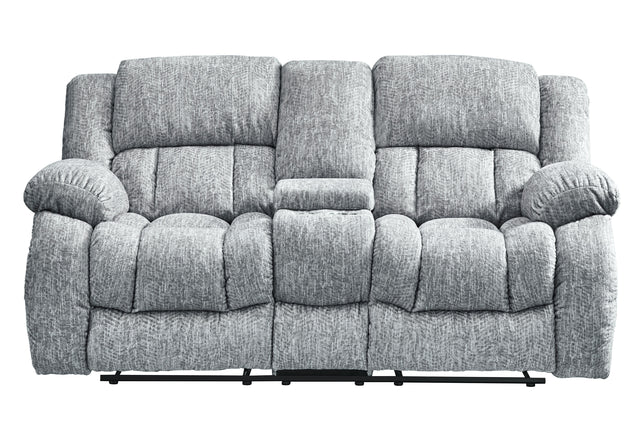 U250 Grey Console Reclining Loveseat | Global Furniture USA