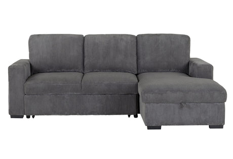 U2660 Grey L Sectional Without Pullout | Global Furniture USA