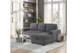 U2660 Grey L Sectional Without Pullout | Global Furniture USA