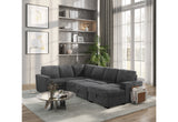 U2660 Grey Sectional W/Pull Out | Global Furniture USA