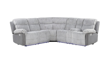 U6028 Grey Sectional With Led | Global Furniture USA