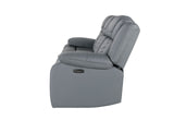 U7068 Grey 10 Power Reclining Sofa With Ddt, Wc And Led | Global Furniture USA
