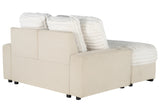 U8291 Beige Lounger Sofa With Usb