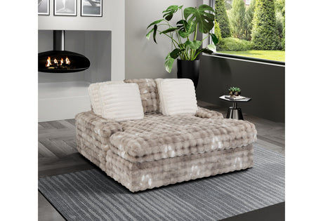 U8292 Grey Lounger Sofa With Usb
