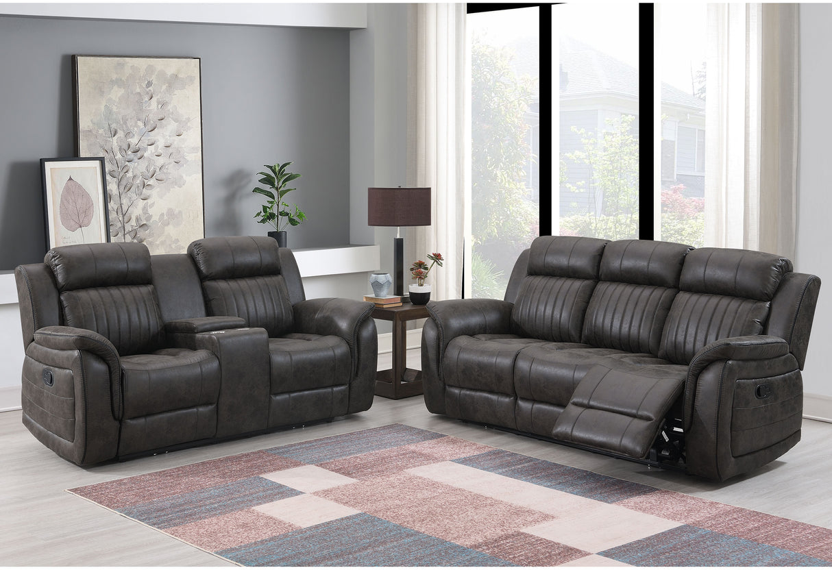 U8517 Grey Reclining Sofa | Global Furniture USA
