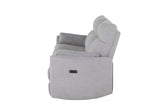 Side View of U8571 Dolphin Gray Power Reclining Sofa with Cup Holders – Global Furniture USA