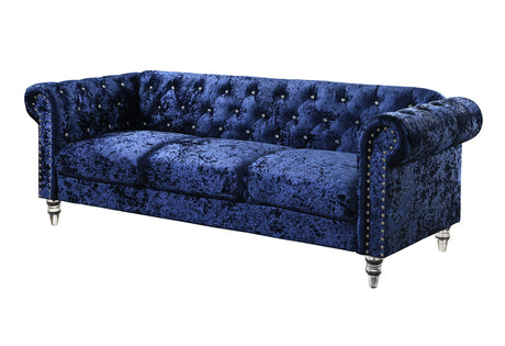 U9550 Blue Velvet Sofa | Global Furniture USA