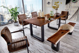 Taylor Large 87" Modern Live Edge Wood Dining Table - View Image 1