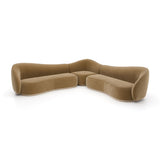 Kalahari L Sectional Sofa in Camel Lux Velvet – Caracole
