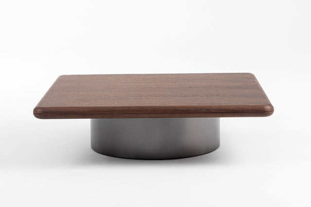 Vig Furniture Modrest Valley - Modern Walnut + Titanium Coffee Table VGIP-ST798-A - Home Elegance USA