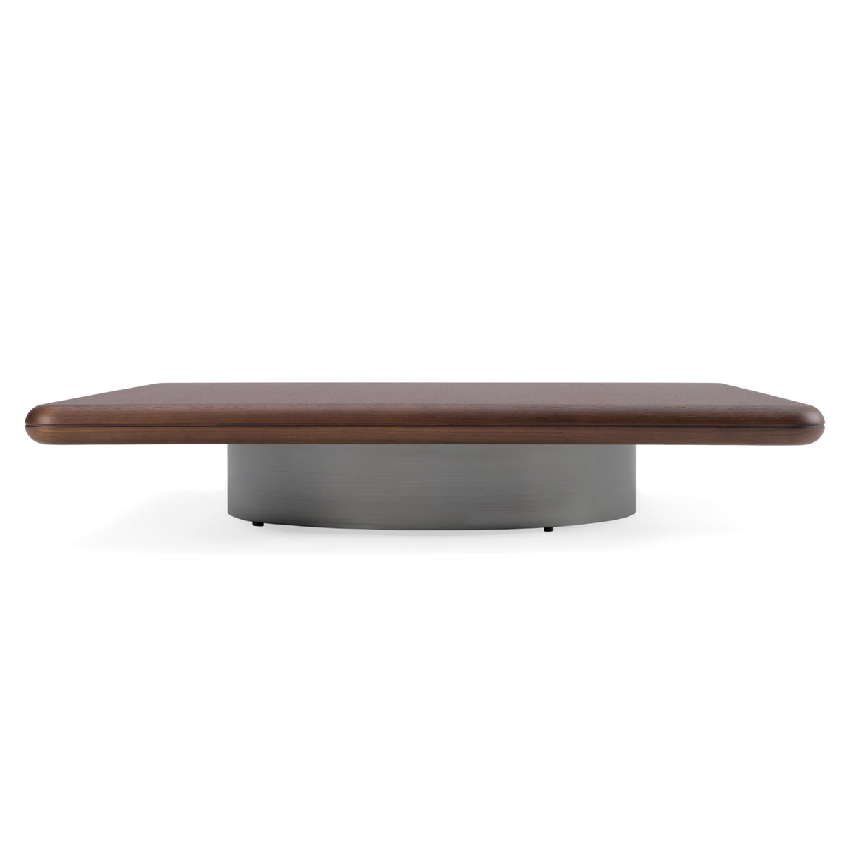 Valley - Modern Walnut + Titanium Low Coffee Table - View Image 1