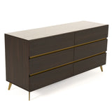 Nova Domus Velondra - Modern Eucalypto + Marble Dresser