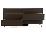 Nova Domus Velondra - Modern Eucalypto + Marble Dresser