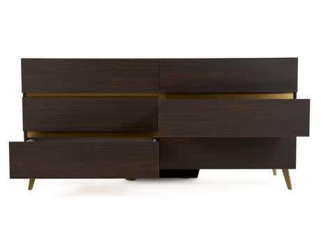 Nova Domus Velondra - Modern Eucalypto + Marble Dresser